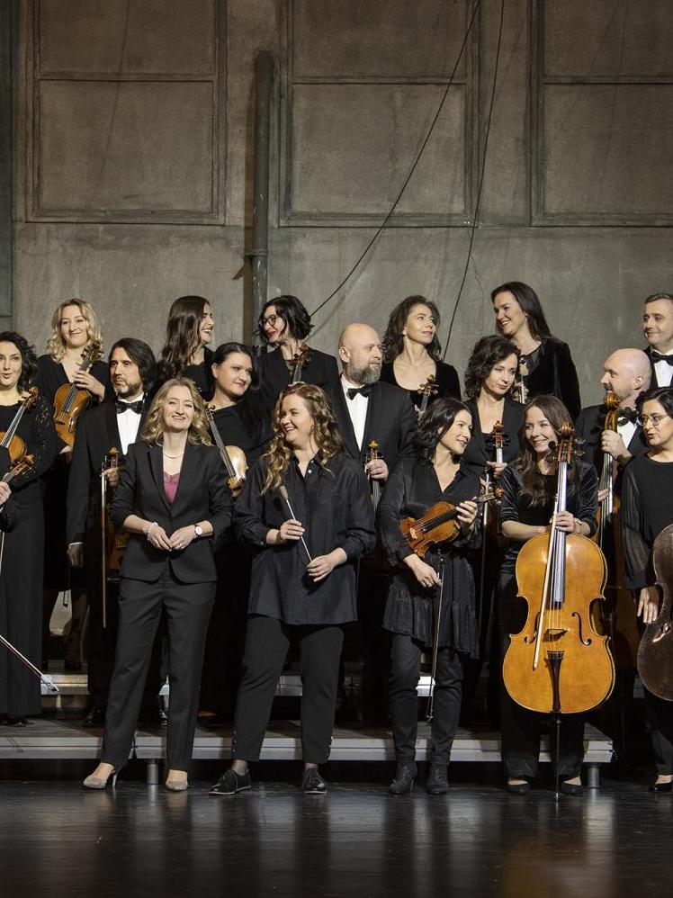 Muzycy orkiestry Sinfonietta Cracovia
